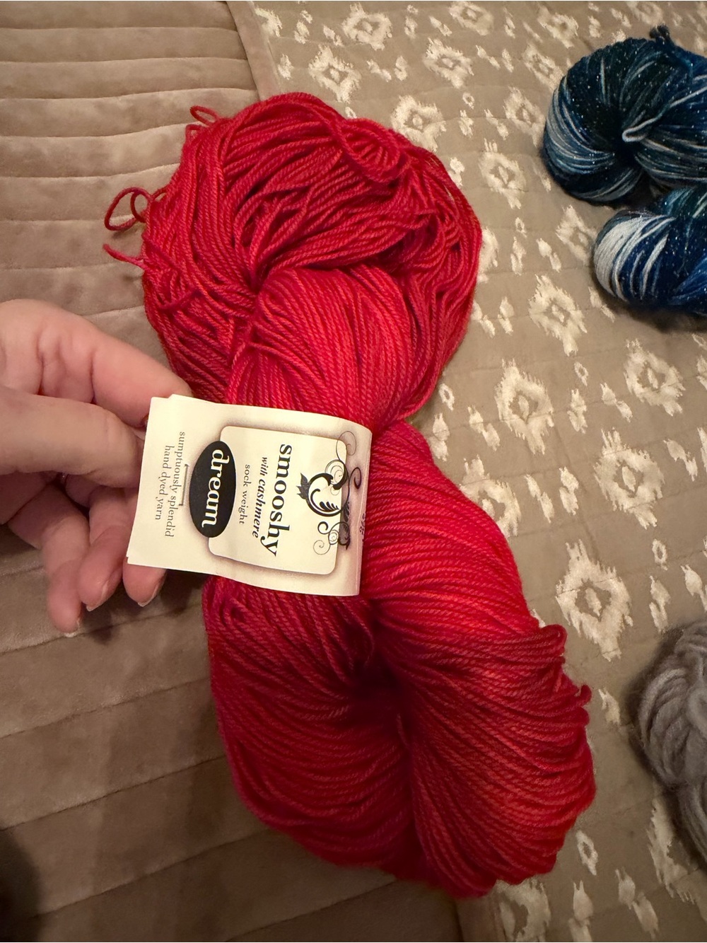 Dream Hand-Dyed Yarn - Vibrant Red